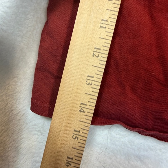 Forever 21 Crop Top Womens Size Medium Rust Cut out Back Preppy T-Shirt 90s - Picture 5 of 7